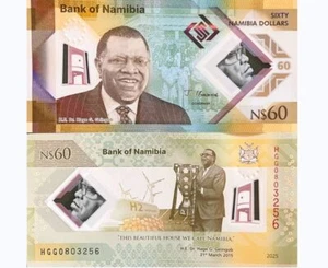 Namibia 60 Dollars ND 2025 60th Comm. NEW Polymer P 19 UNC NR - Picture 1 of 3