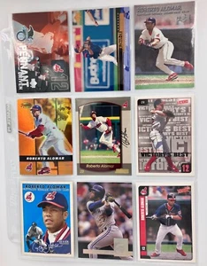 Roberto Alomar Cleveland Indians Toronto Blue Jays 9 Karten Lot Baseball Karten - Bild 1 von 2