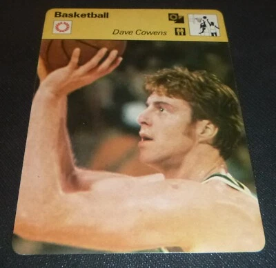 Tarjeta fotográfica de baloncesto Sportscaster 1977 Dave Cowens #04-14 Italia Foto 1 de 2