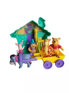 Disney Winnie the Pooh Western Wild West Jail House Piglet Tigger Eeyore Wagon - Picture 1 of 10