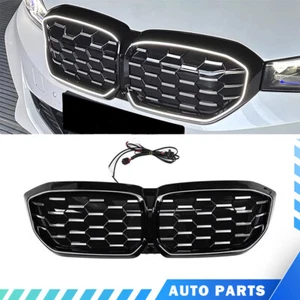 For 22-25 BM W I3 Front Grilles Modify Upgrade Silvery Led Grilles - Picture 1 of 2
