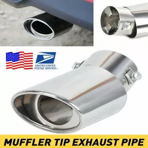 Car Exhaust Muffler Stainless Steel Tail Pipe Trim Decorative Tip Anti-corrosive - Picture 1 of 11