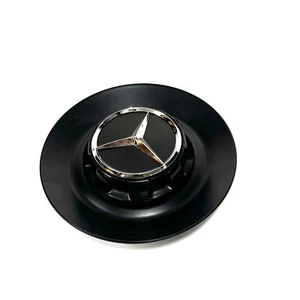 (1)Genuine Original Mercedes AMG GT S65 C63 OEM Center Hub Cap Black A0004001100 - Picture 1 of 7