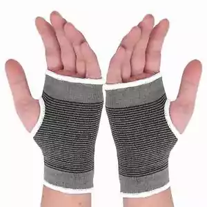 Wristband Wrist Palm Brace Carpal Basketball Football Sports Gym Protector Gray - Picture 1 of 11