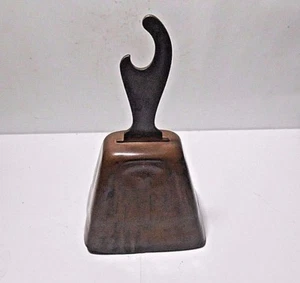 VINTAGE COPPER TONED MINIATURE SOUVENIR METAL BELL WITH BOTTLE OPENER - Picture 1 of 7