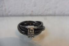 Ring , Ceramic- Steel , sehr schöner Ring , schwarz  mit Steinen