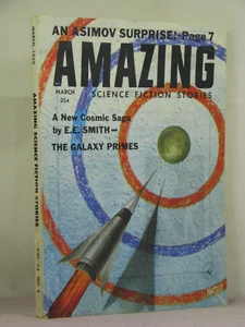 Amazing Science Fiction March 1959, signed by 2 - Jim Harmon,Charles L Fontenay - Bild 1 von 5