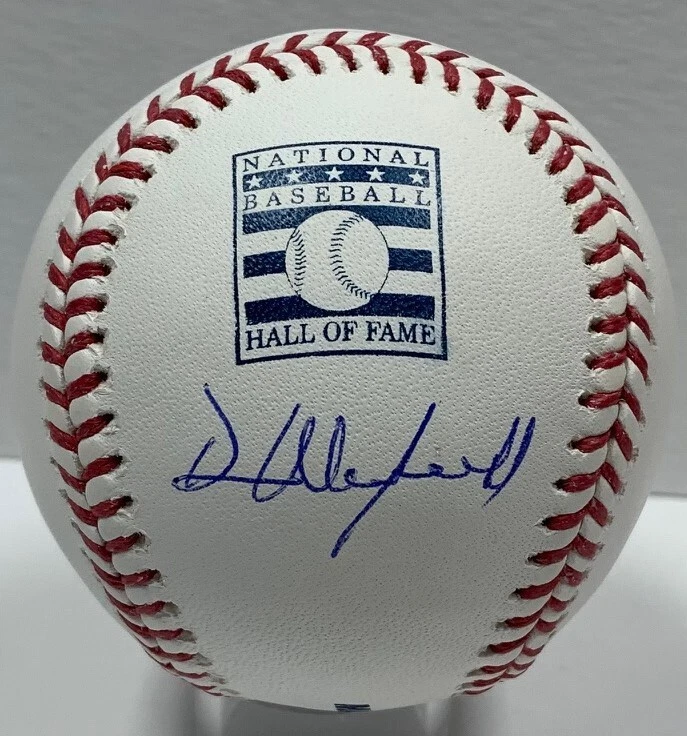 Padres DAVE WINFIELD Signed Official Hall of Fame Logo Baseball AUTO Yanke JSA - Image 1 of 1