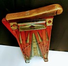  Antique Cast Iron Movie Theater Seat Right Hand Side Base End Plaque Art Deco 