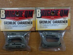 2 Pack 4 x GrimLoc D-Ring Locking Carabiners Brigade Qm New