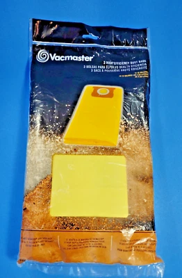 Paquete de 3 bolsas de polvo de alta eficiencia Vacmaster de 12-16 galones VHBL nuevas Foto 1 de 2