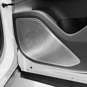Stainless steel Side Door Speaker Decoration cover For Hyundai Tucson 2022-2026 - Foto 1 di 6