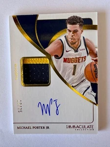 Patch Autografo 2023-24 Immacolata Michael Porter Jr. su Carta SSP #13/25 Auto - Foto 1 di 2