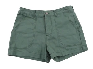 Patagonia Organic Cotton Canvas 3" Stand Up Hiking Shorts Womens Size 4 29 Green - Picture 1 of 6