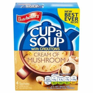 2 x Batchelors Cup a Soup Cream of Mushroom with Croutons 4 Sachets 4 x 25g - Picture 1 of 1