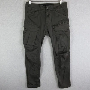 G Star Raw Pants Mens 31 Grey Rovic Zip 3D Regular Tapered Streetwear Cargo - Picture 1 of 14