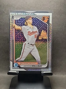 Jackson Holliday Cromo Mega Caja Mojo Refractor Novato 2024 Bowman #47 Orioles - Imagen 1 de 6