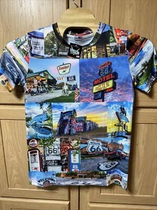 NWT L Made In USA Route 66 Locations Bob's Big Boy vintage America - Picture 1 of 10