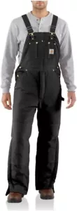 Bavaglino Carhartt uomo artico trapuntato foderato zip 2 vita nero 38x28 R03 $350 HH031 nuovo con etichette - Foto 1 di 1