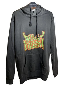 Billie Eilish Airbrush Flame Pull Over Drawstring Hoodie Schwarz Gebraucht 🔥 - Bild 1 von 9