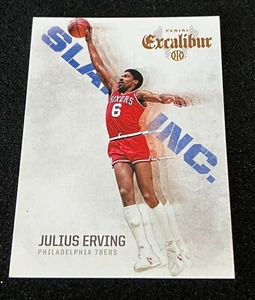 Julius Erving 2014-15 NBA EXCALIBUR SLAM INC. Card SIXERS #8 - Picture 1 of 1