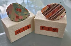Chinese Take out fortune cookies lot of 2 Wallet Jewelry Case With Boxes Papers - Picture 1 of 5