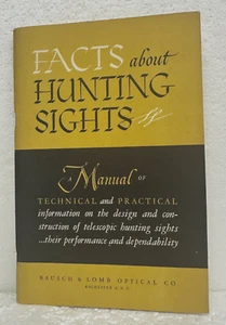 Facts about Hunting Sights Manual of Technical & Practical Design & Construction - Bild 1 von 1