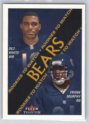 2000 Fleer Tradition Glossy #340 Dez White / Frank Murphy RC Rookie - Bears - Image 1 of 2