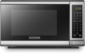 Microondas digital EM720CB7 700W, acero inoxidable, seguro niños, 0.7 cu.ft - Picture 1 of 12