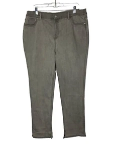 Denim & Co. Canyon Retreat Stovepipe Ranger Jean A625856 Gris Talla Grande 18W Nuevo - Imagen 1 de 8