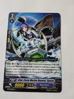 Cardfight Vanguard Blue Storm Soldier Marine General Spyros BT15/085EN C CFV NM  - Image 1 of 2