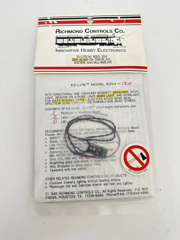 Richmond Controls EZ-Lite N Model EZ04-120 Kato B9;Con Cor Turbine U50 - Image 1 of 2