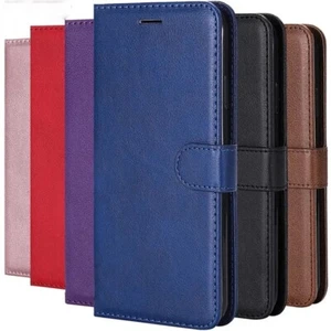 Case for Motorola Moto E13 Leather Wallet Flip Stand Phone Cover - Picture 1 of 16