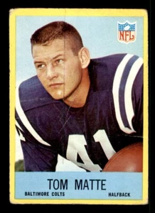 1967 Philadelphia Football #21 Tom Matte PR *e1 - Picture 1 of 2
