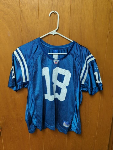 Reebok NFL Peyton Manning #18 Blue Jersey Indianapolis Colts Youth XL (18-20) Cover