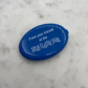 Cartera de monedas vintage Dixie clásica de chirrido para abrir azul - Imagen 1 de 2