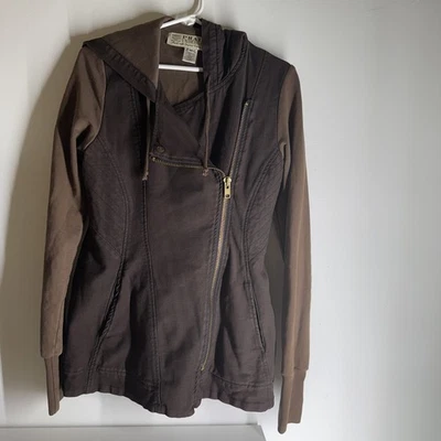 Chaqueta con Capucha Capa Subterránea Prairie Estilo Asimétrico Cremallera Talla M Mediana Foto 1 de 4