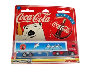 Rare MAJORETTE – COCA COLA POLAR BEARS – SEMI TRUCK - Series 300 - 1997 - Mint - Picture 1 of 4