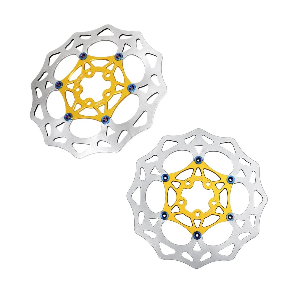 Золотистые большие передние тормозные диски 13,5 дюйма подходят для Harley 2023-later CVO Road Glide FLHXSE - Изображение 1 из 4