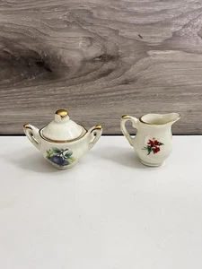 Formalities By Baum Bros Sugar And Creamer Set 2” Vintage - Picture 1 of 10