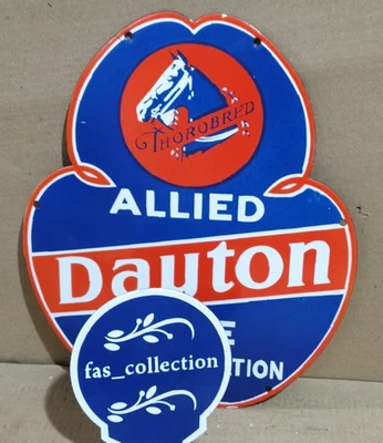 Dayton Porcelain Enamel Sign  14.5  x 12  Inches 1 Sided - Image 1 of 4