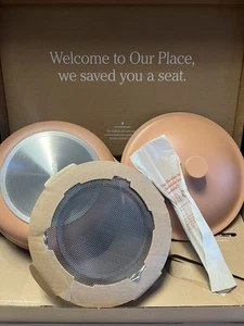 Our Place Always Pan 2.0 10.5” SPICE ROSE Nonstick Pan w Lid, Spatula, Basket - Picture 1 of 8