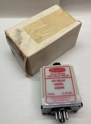 Dayton,5X829E,Time Delay Relay 1.8-180 Seconds - Image 1 of 4