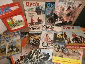 14 Clymer's Motor Cycle AMA NEWS Motorcycle Magazines 1960's - 70's - Imagen 1 de 15