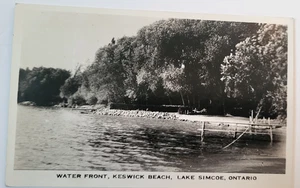 VTG 1920s GEORGINA ONTARIO RPPC WATERFRONT KESWICK BEACH LAKE SIMCOE - Picture 1 of 2