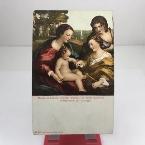 Vintage Mariage Mystique de Sainte Catherine d'Alexandrie Postcard / UnPosted - Picture 1 of 2