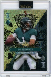 Jalen Hurts 2024 Wild Card 5 Card Draw Stacked Deck 1/1 Gold & Black Diag Scope - Picture 1 of 2