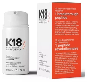 K18 Leave-in Molecular Repair Hair Mask Biomimetic Hairsceince 50ml | Authentic - Picture 1 of 1