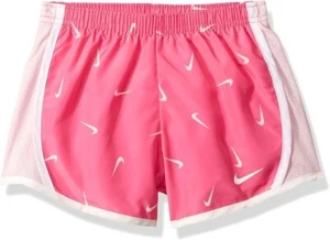 Nike Girls' Toddler Dri-fit Tempo Shorts 4T Pink B876 new SUMMER ACTIVE WEAR - Picture 1 of 2