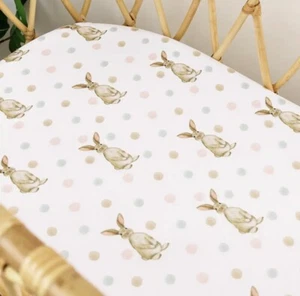Baby toddler cot bed Fitted Sheet Soft Animal Print Mattress Cover Nursery - Picture 1 of 9